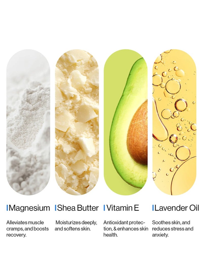 Be Bodywise 10% Magnesium Sleep Body Lotion 300ml | For Muscle Recovery & Relaxation | Infused with Shea Butter & Lavender | Mildly Scented, Lightweight & Non-Greasy Formula - Image 2